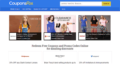 Desktop Screenshot of couponsfox.com